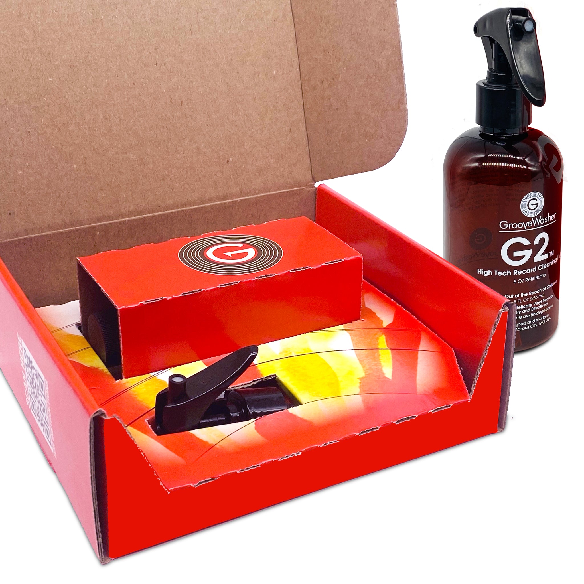 Gr2 Cleaner GrooveWasher G2 Record Cleaning Fluid - 8oz Refill Bottle