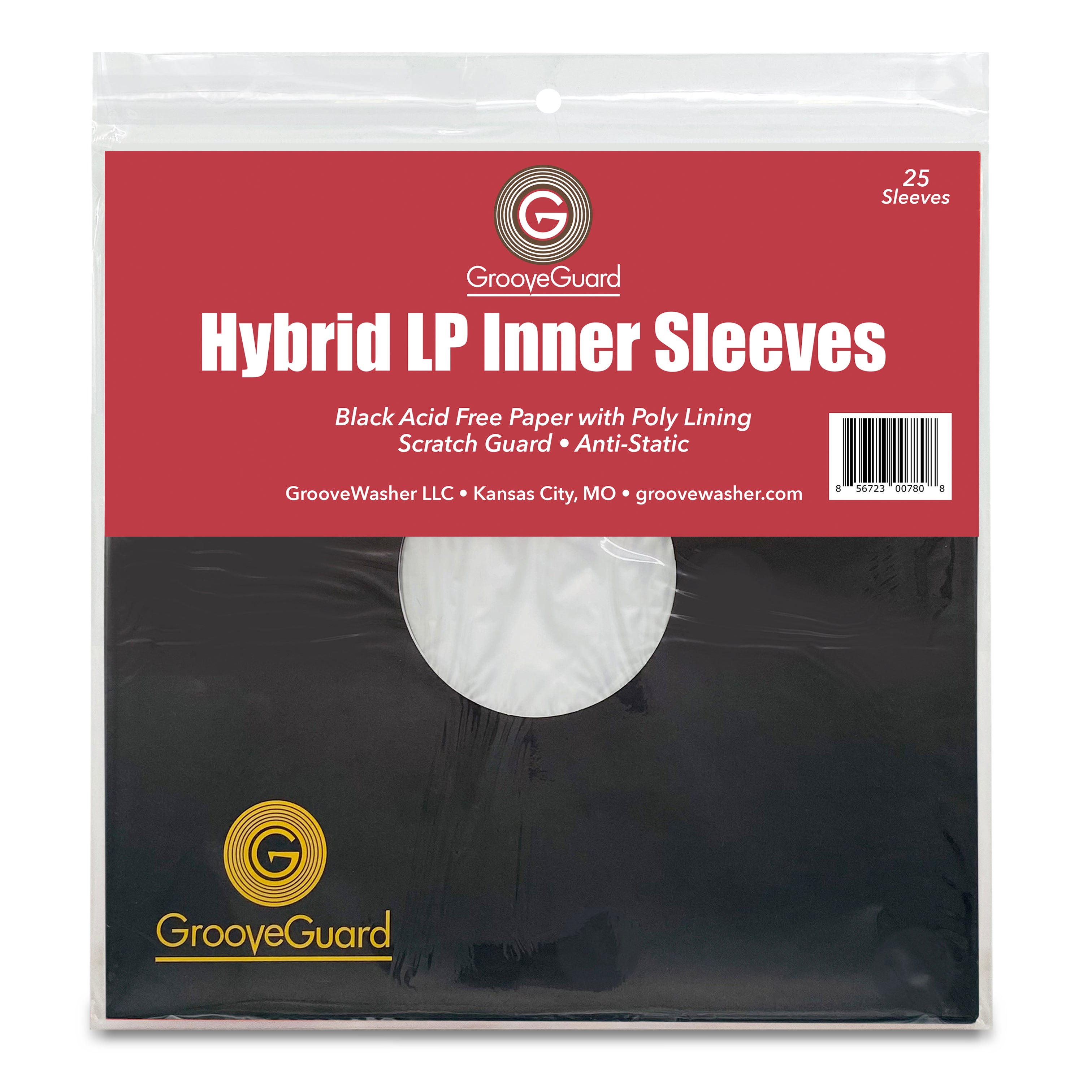 伊LP Hygrades Hygrades SLEEREC003 Sleeve /00260 GrooveGuard: Hybrid LP Inner Sleeves (25) – GrooveWasher