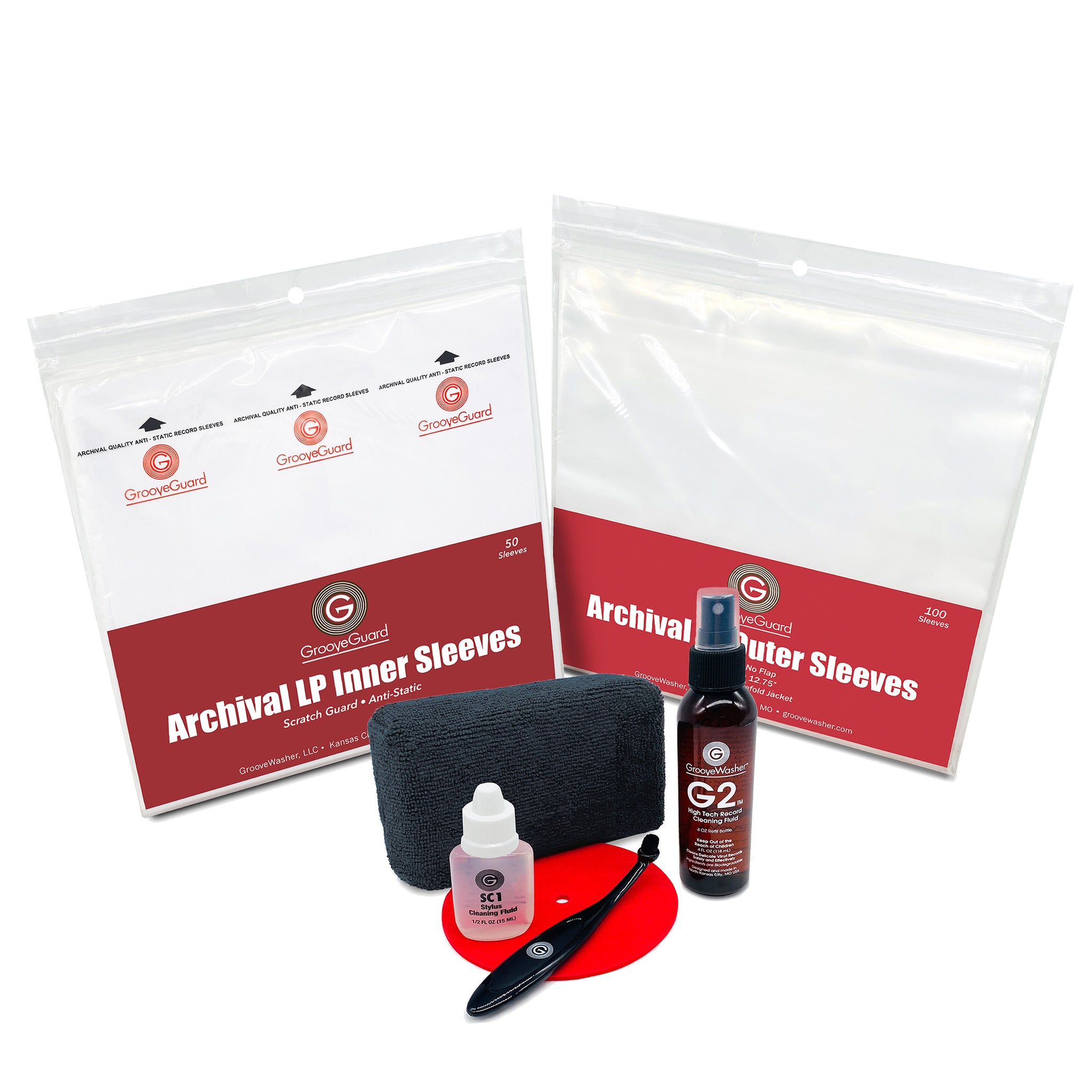 Gift Bundle | Record & Stylus Care System with Inner & Outer Sleeves