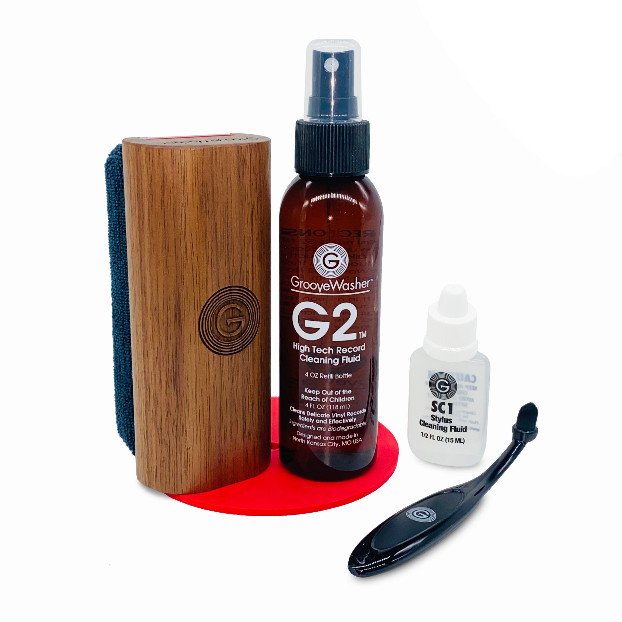 Bundle & Save | GrooveWasher Walnut Kit & SC1 Kit