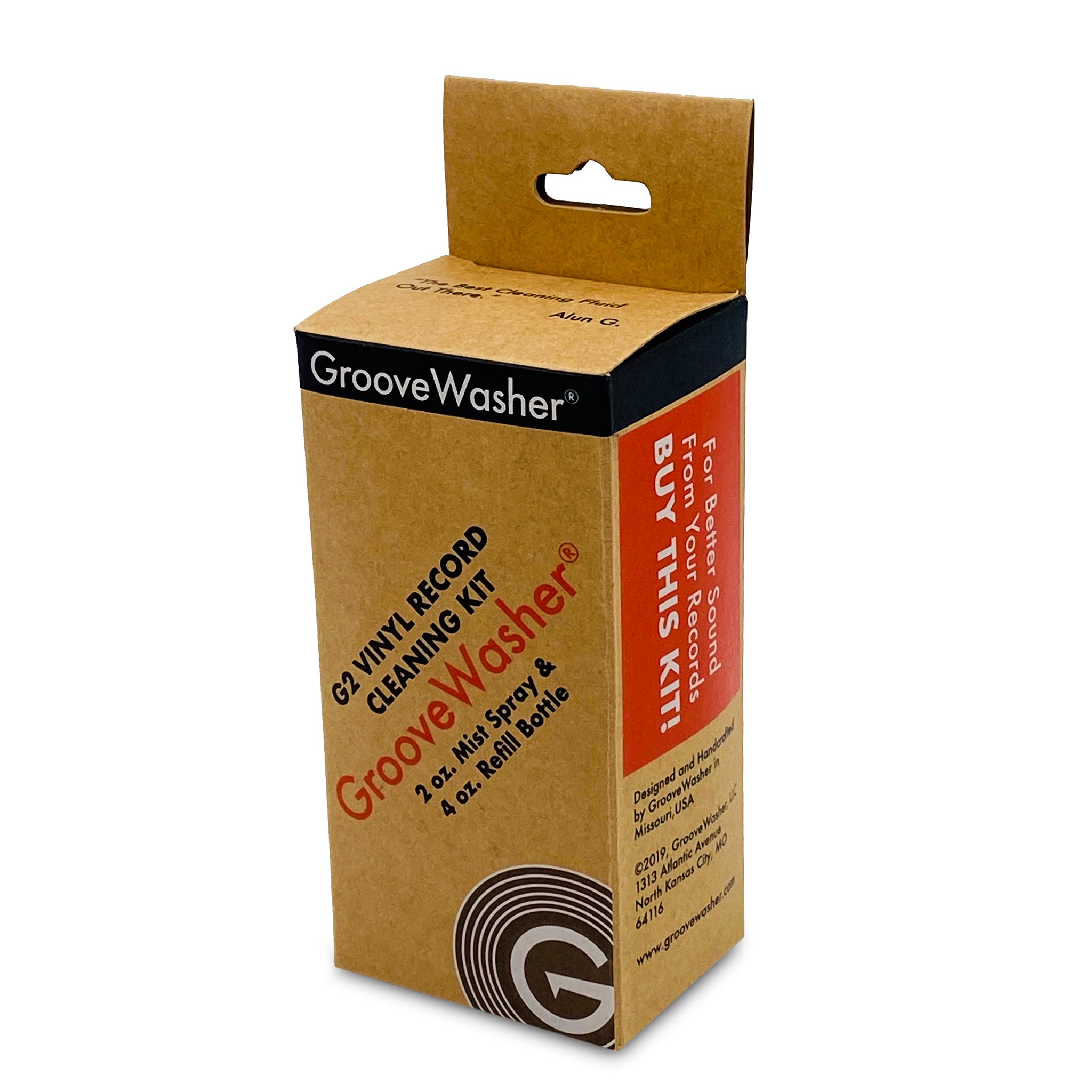 GrooveWasher G2 Record Cleaning Fluid (8 oz Refill bottle)