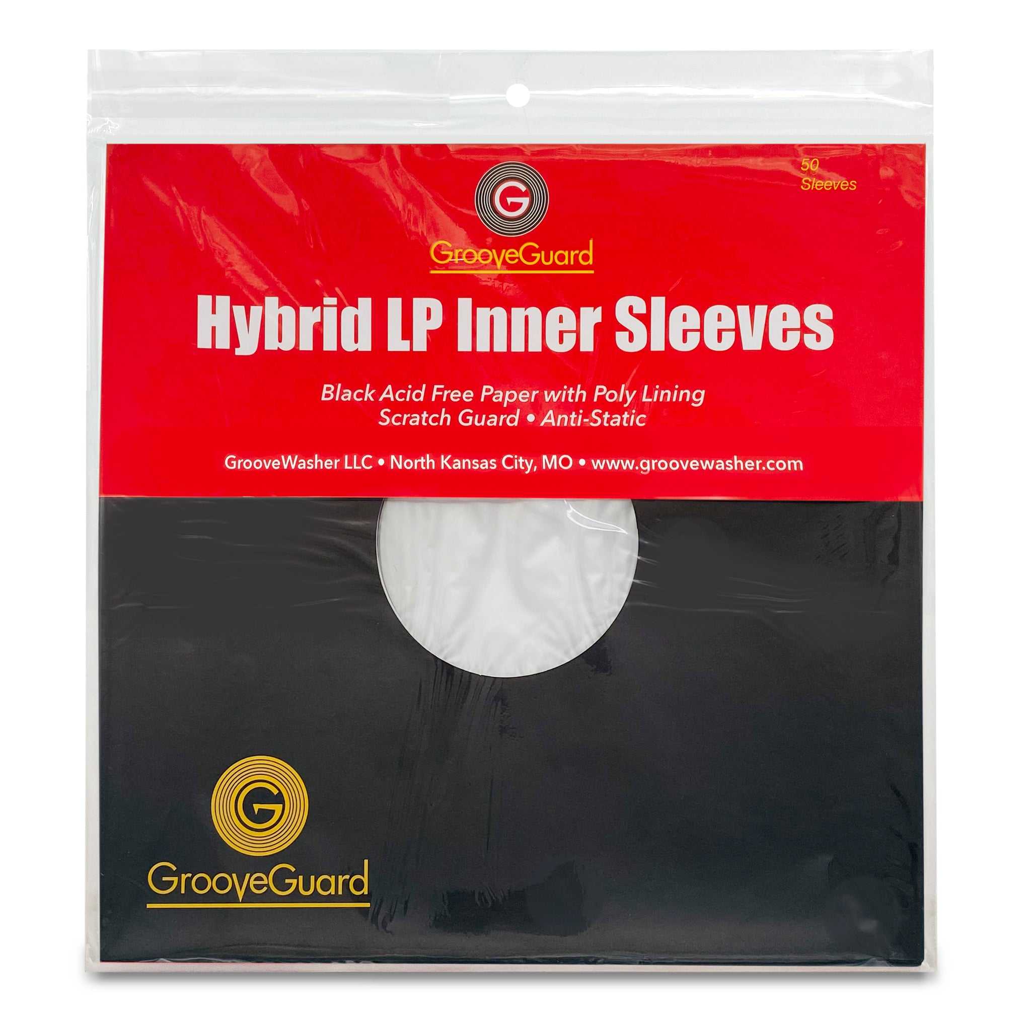 GrooveGuard: Hybrid LP Inner Sleeves (50)