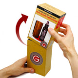 Opening GrooveWasher Handcrafted Vinyl Record Cleaning Kit with Walnut handle and G2 Cleaner in retail box